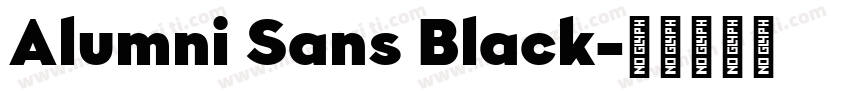 Alumni Sans Black字体转换
